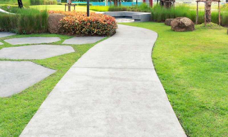 Walkway with Decorative Finish