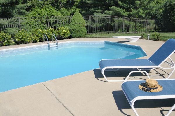Poolside Concrete Installation in Bremerton